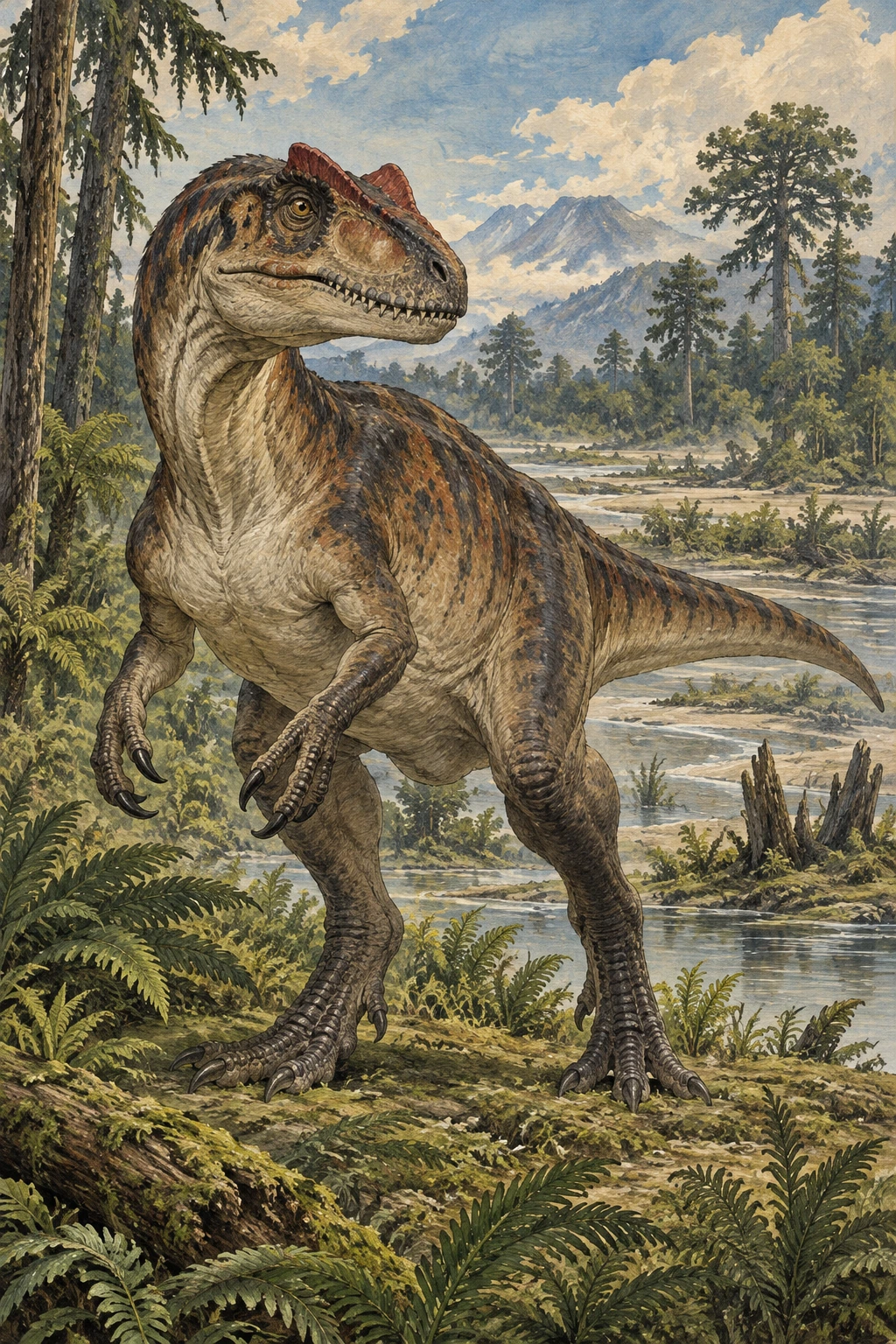 Allosaurus complete Calm artwork