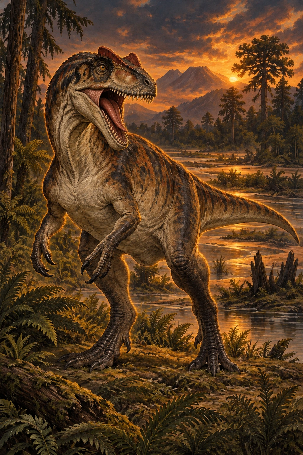 Allosaurus complete Threat artwork