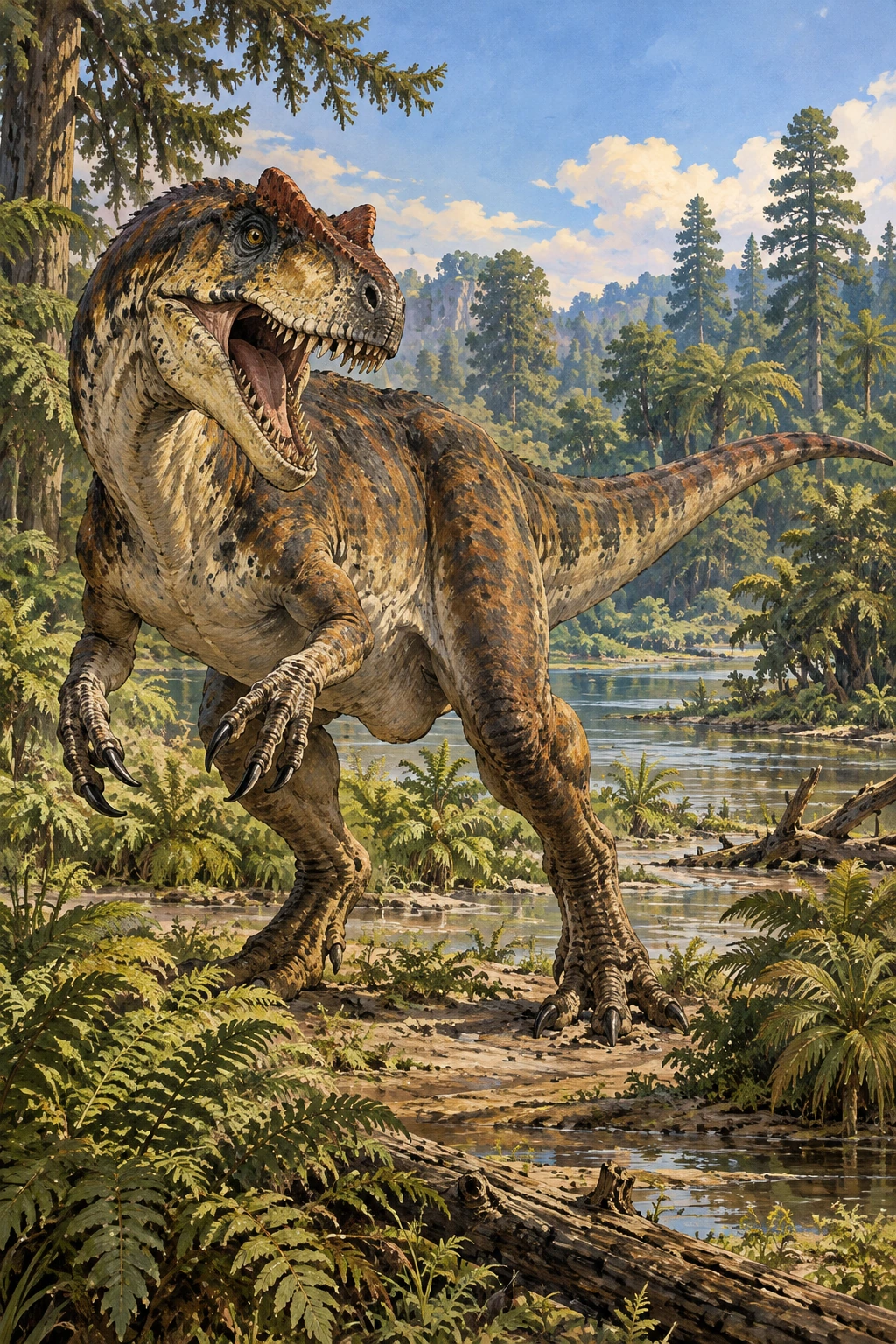 Allosaurus complete Daylight artwork