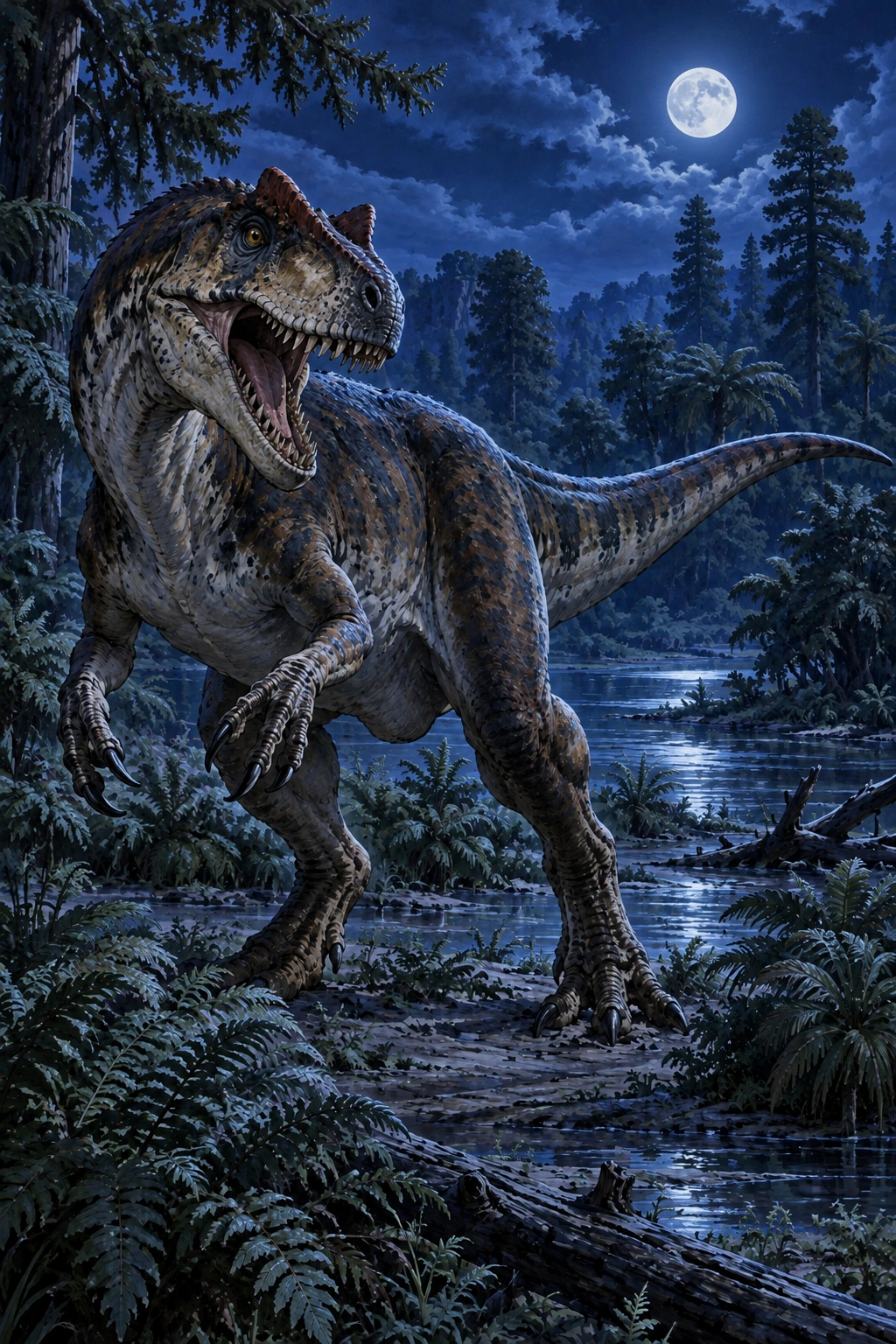 Allosaurus complete Moonlight artwork