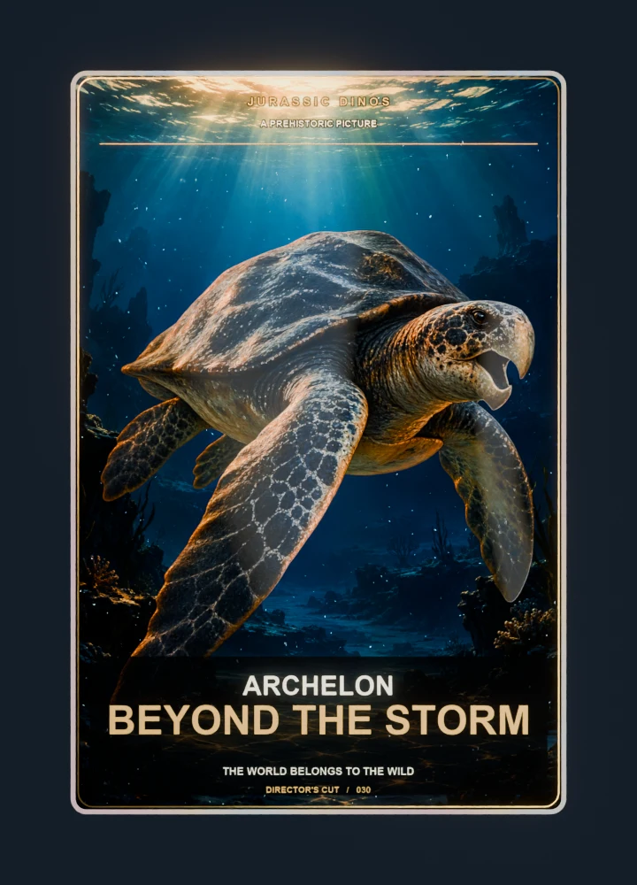 Archelon cinema poster collectible card with holographic foil