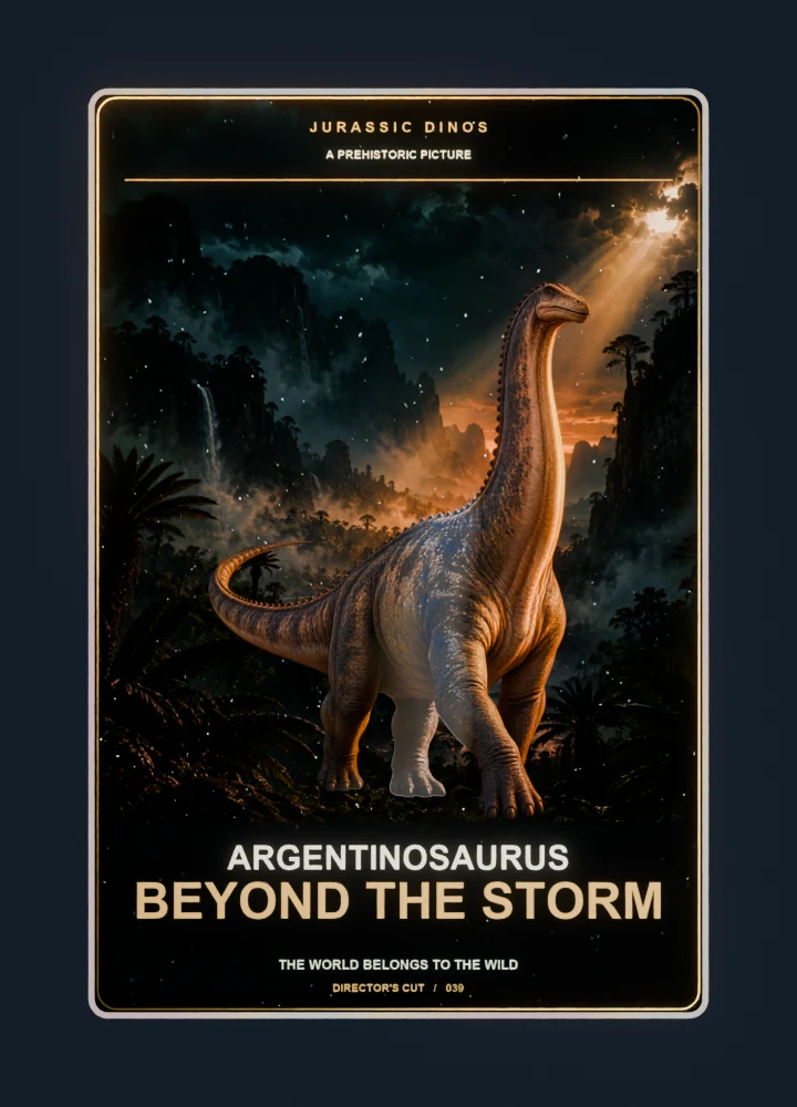 Argentinosaurus Cinema poster card front