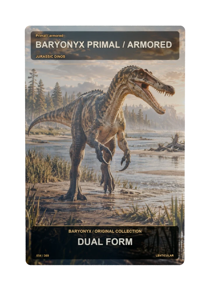 Baryonyx Primal / armored card front