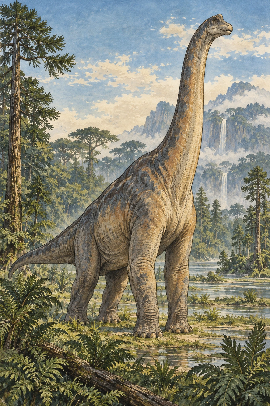 Brachiosaurus complete Calm artwork