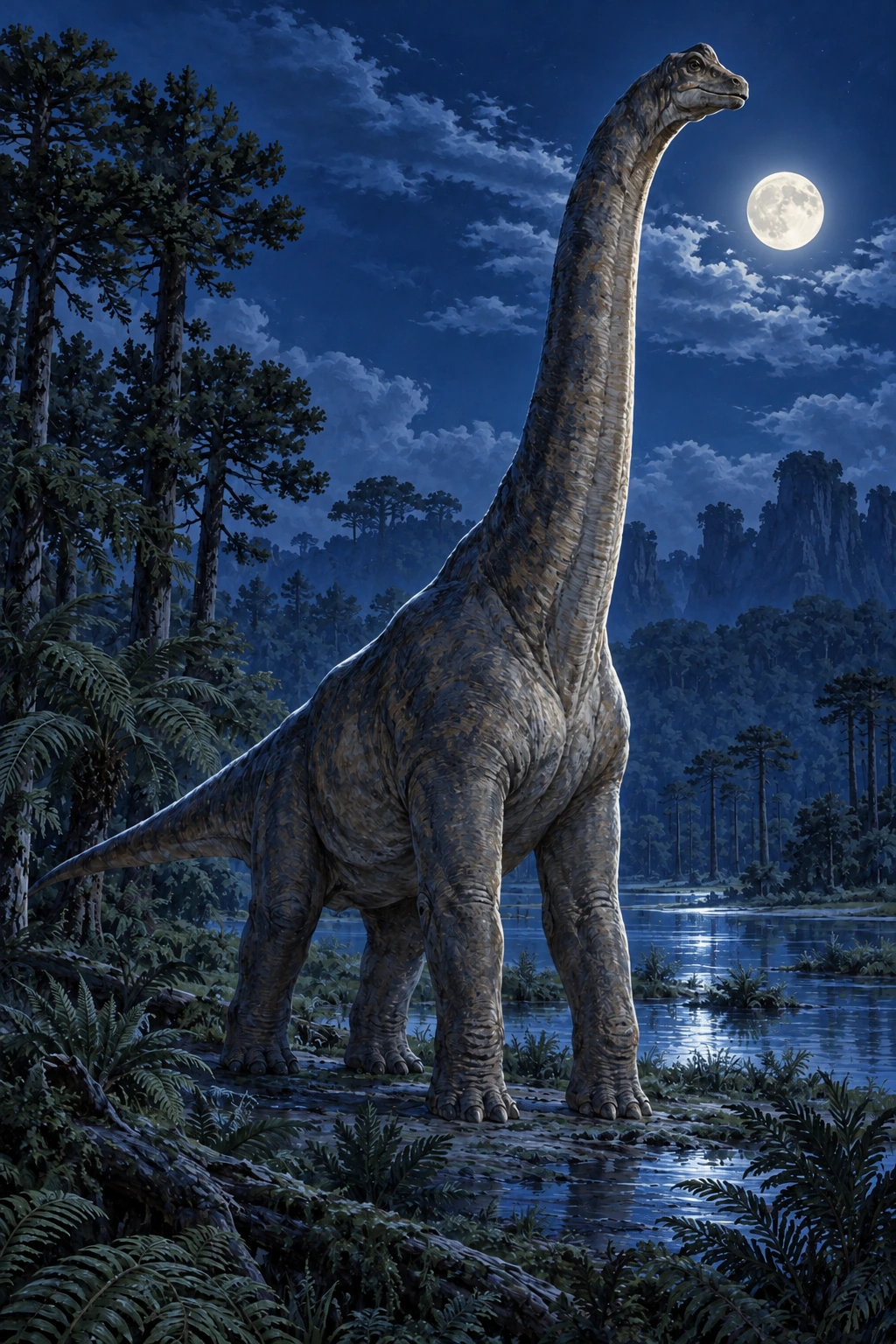 Brachiosaurus complete Moonlight artwork