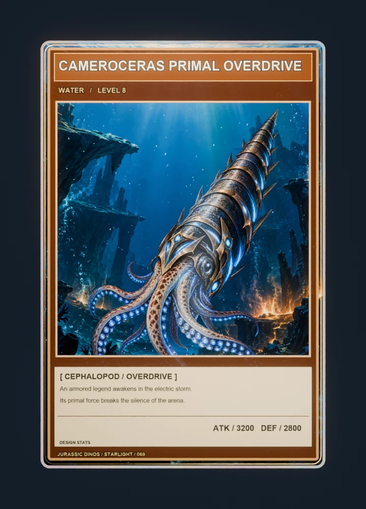 Cameroceras Anime battle card front