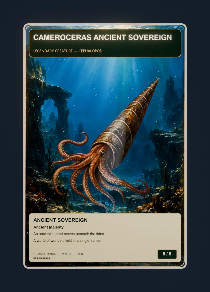 Cameroceras Fantasy oil painting card front