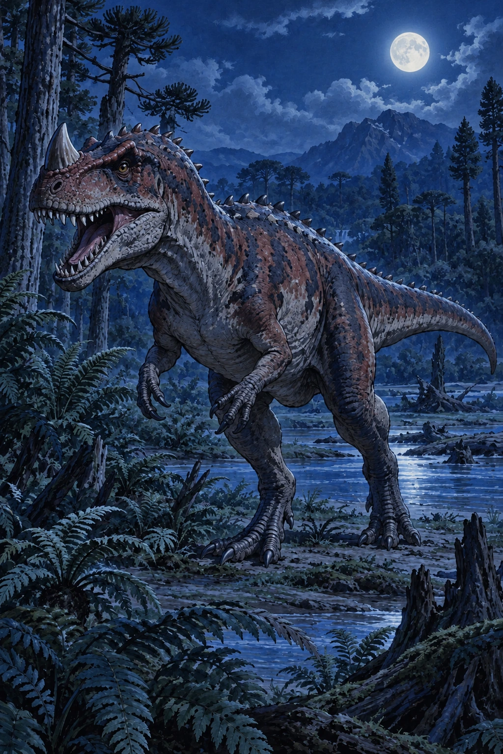 Ceratosaurus complete Moonlight artwork