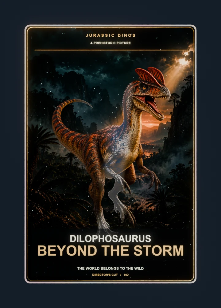 Dilophosaurus Cinema poster card front