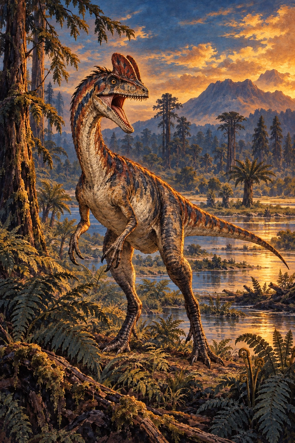 Dilophosaurus complete Threat artwork