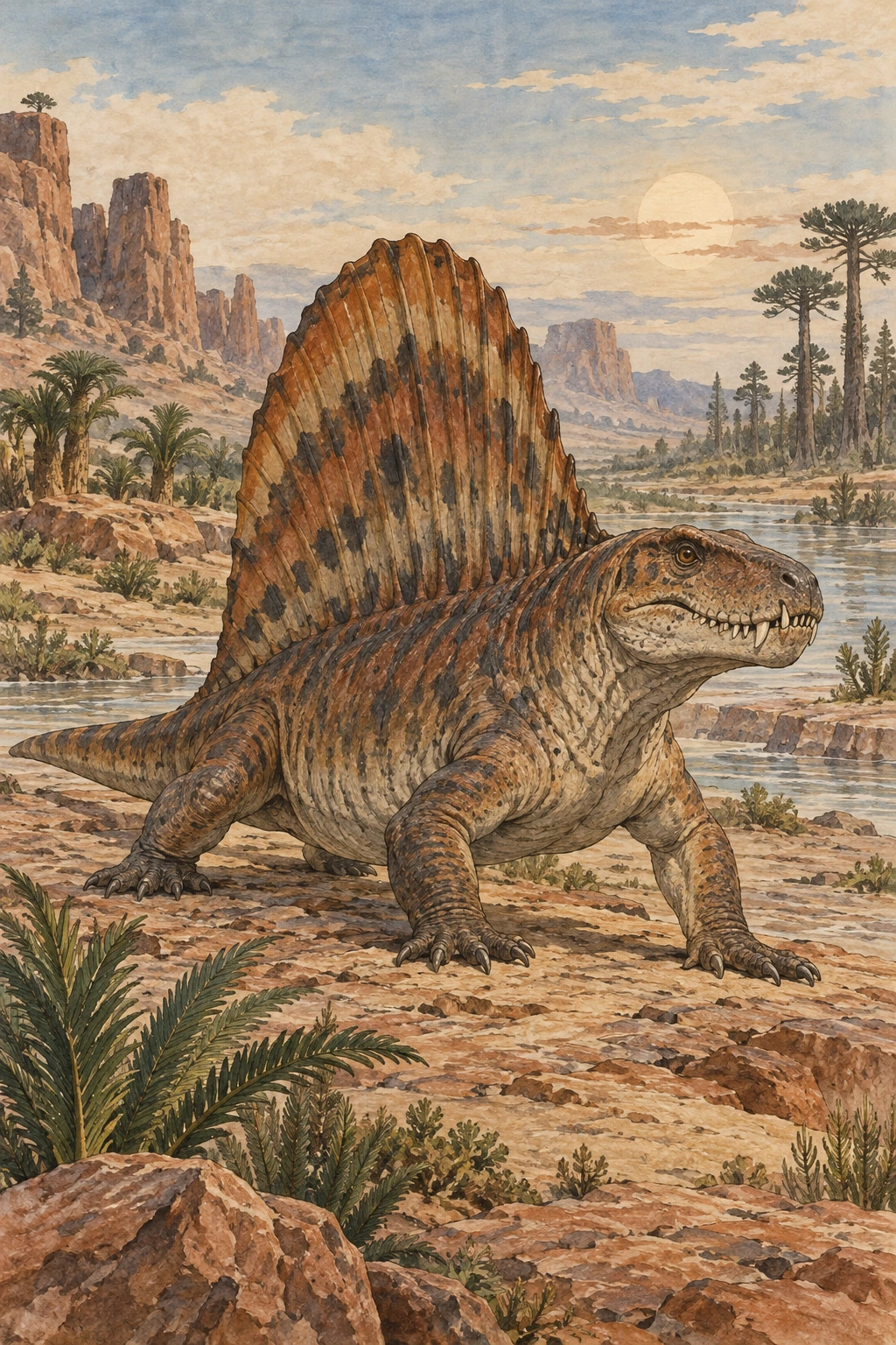 Dimetrodon complete Calm artwork