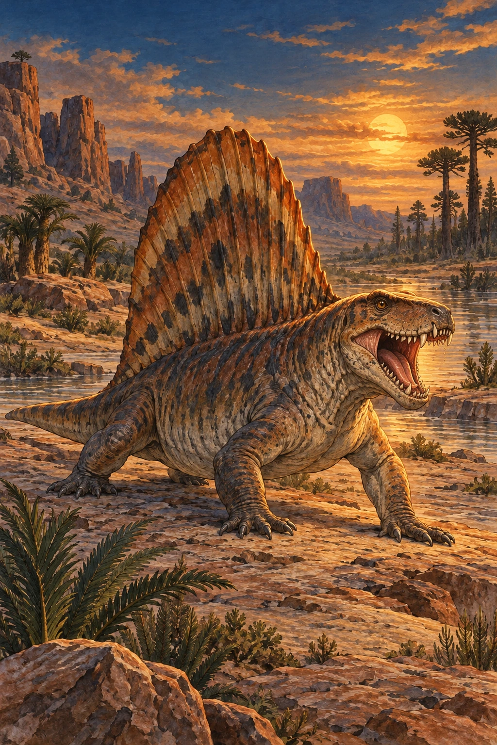 Dimetrodon complete Threat artwork