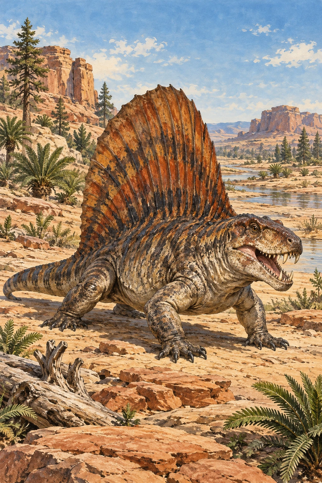 Dimetrodon complete Daylight artwork