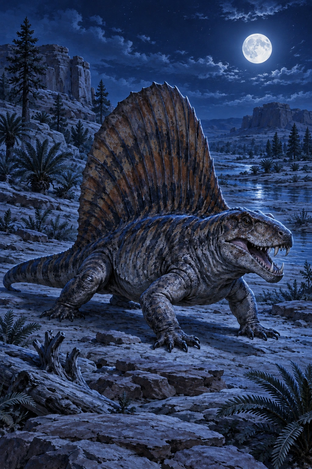 Dimetrodon complete Moonlight artwork