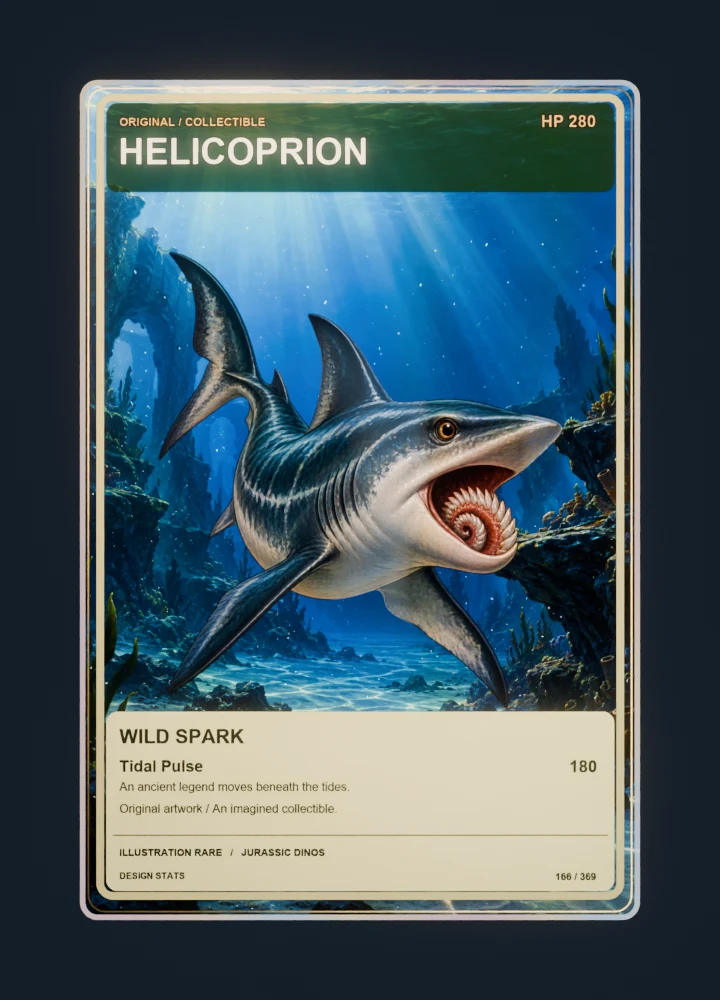Helicoprion Full-art collection card front