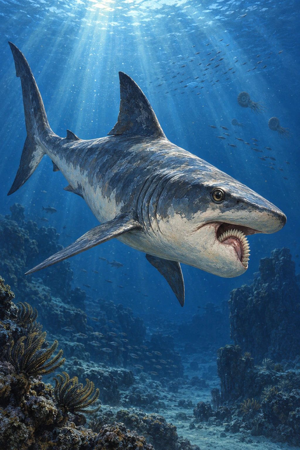 Helicoprion complete Calm artwork