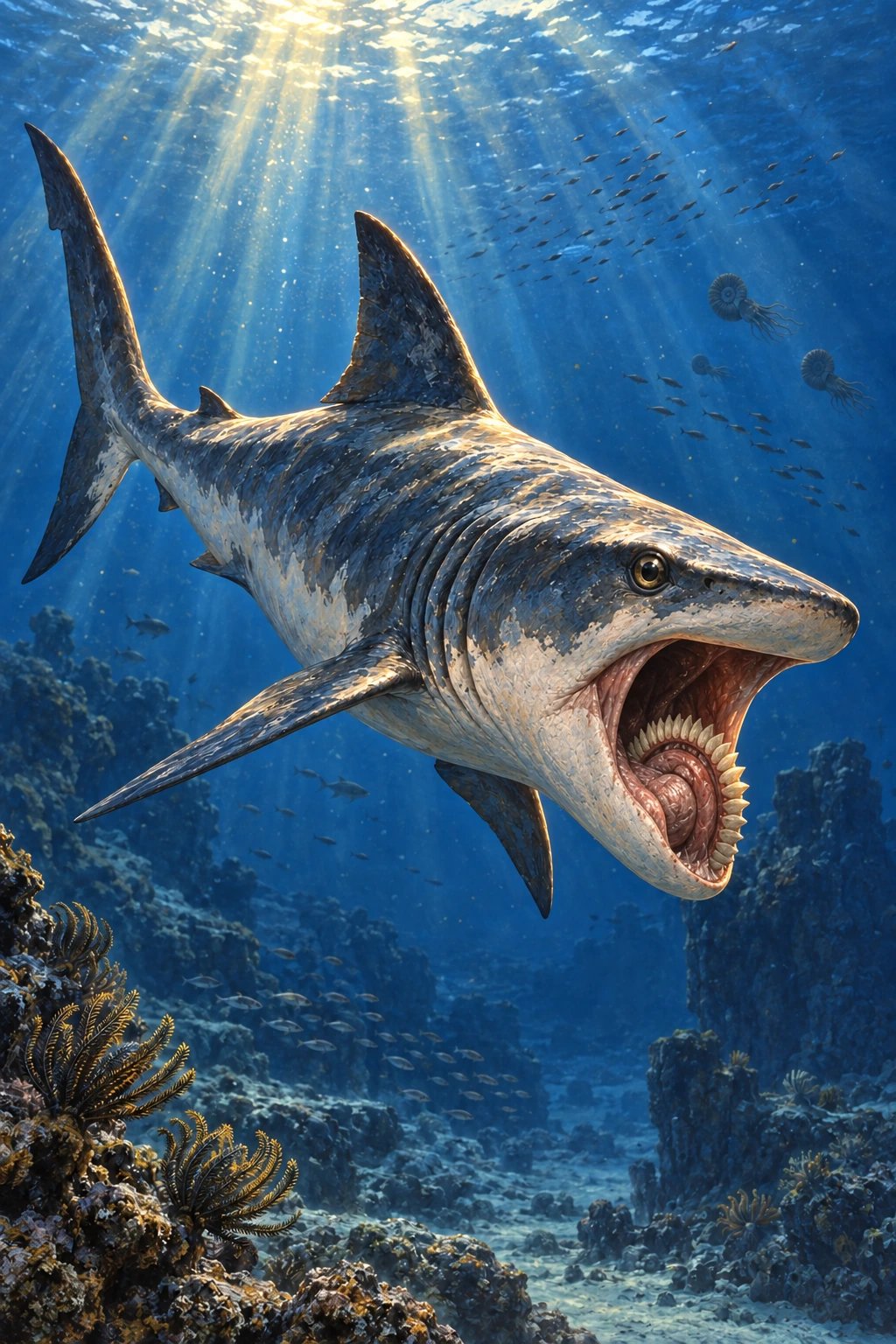 Helicoprion complete Threat artwork