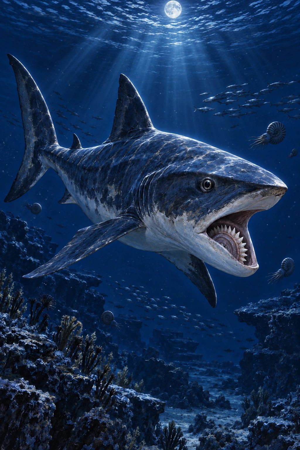 Helicoprion complete Moonlight artwork