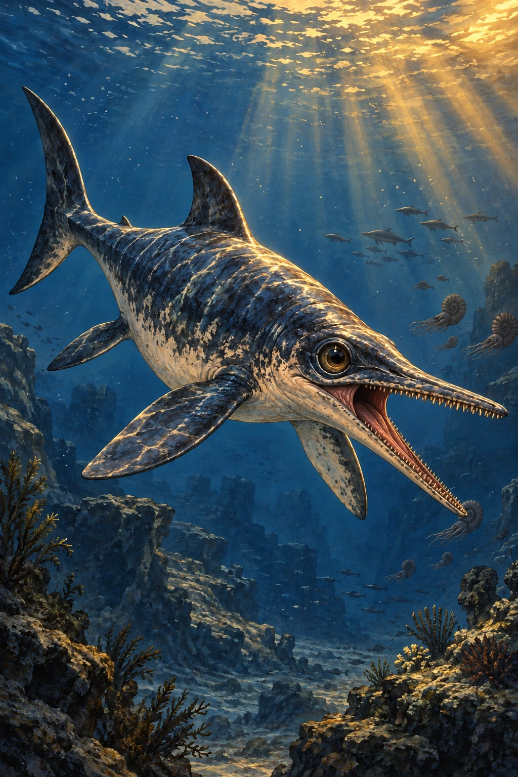 Ichthyosaurus complete Threat artwork
