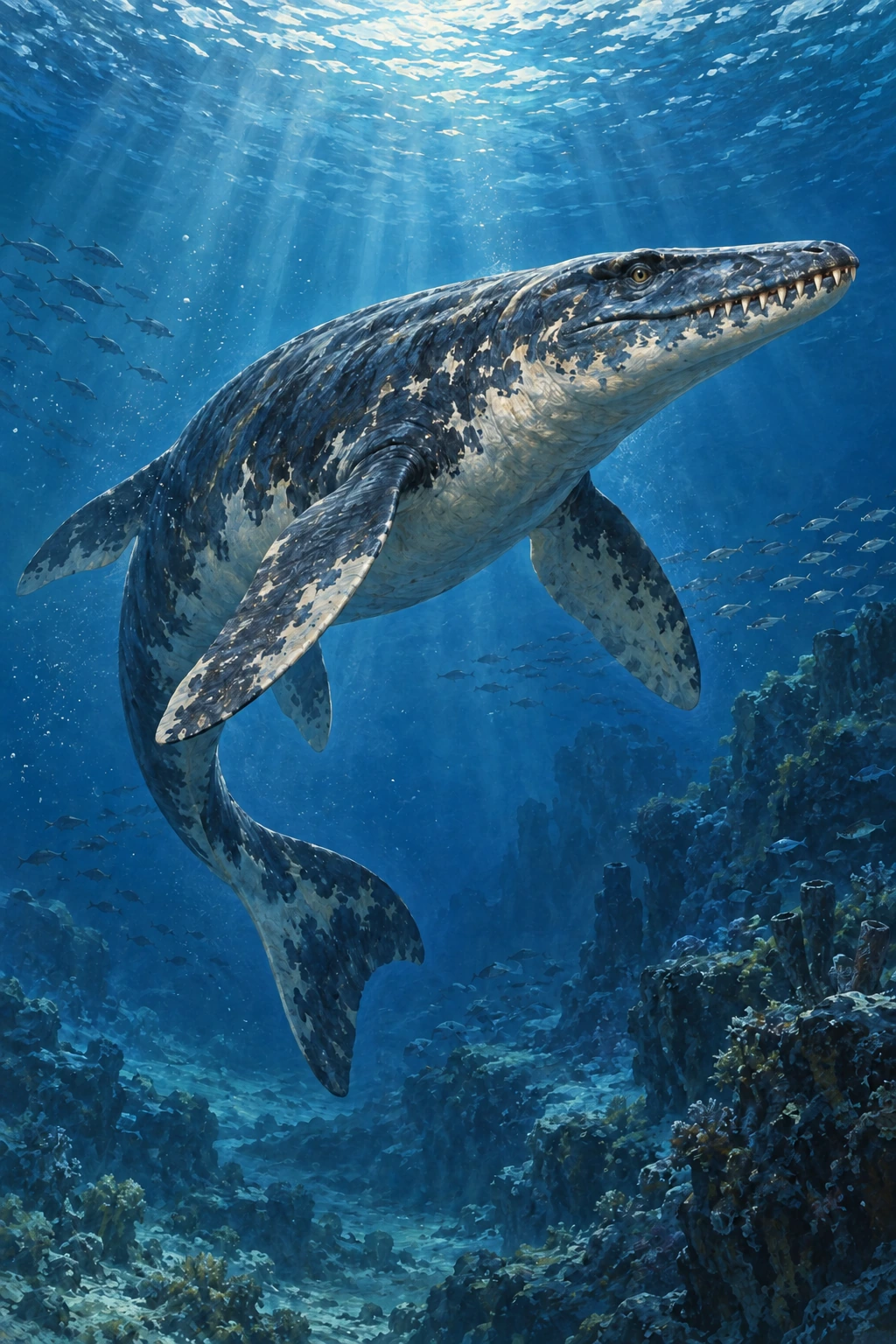 Mosasaurus complete Calm artwork