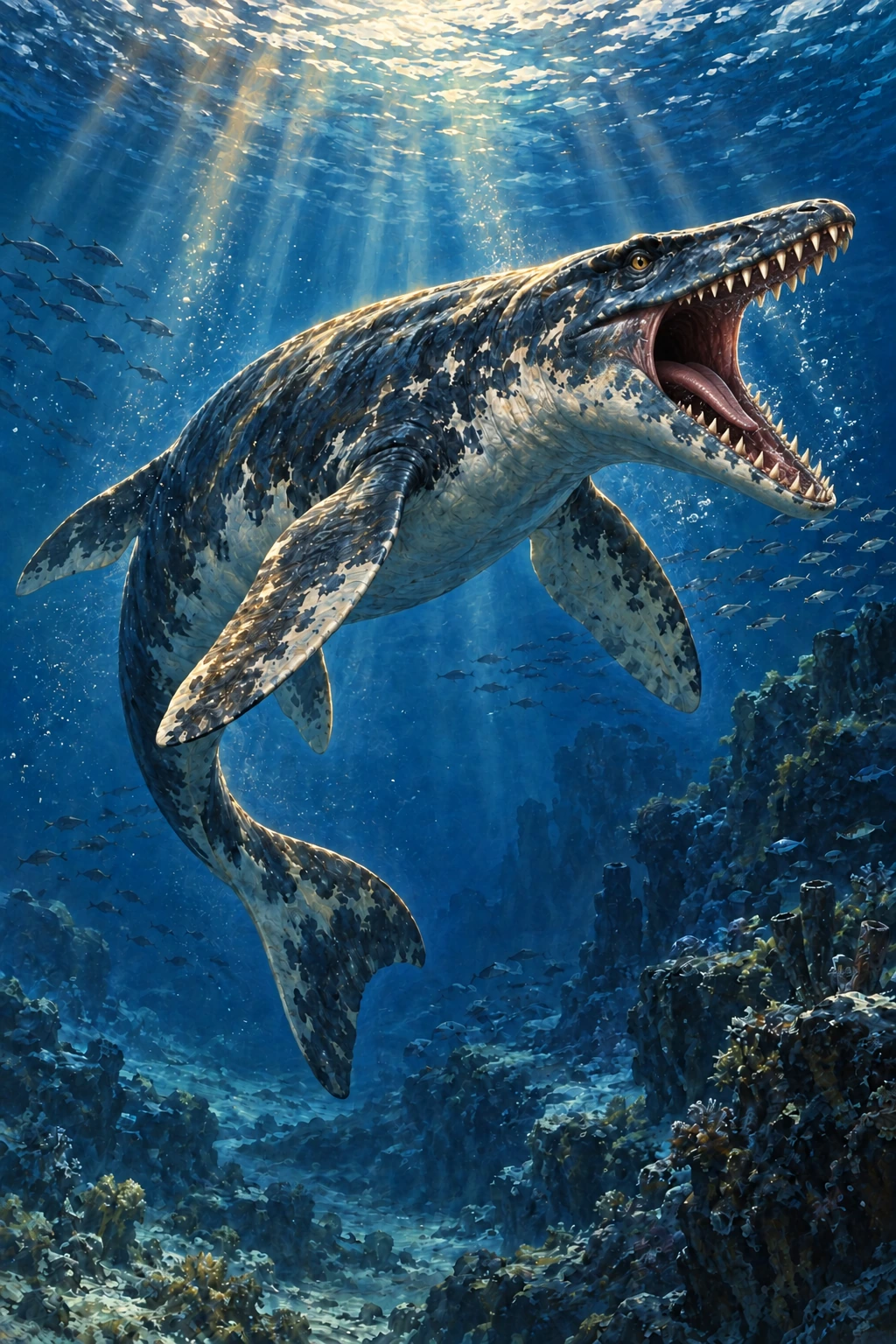Mosasaurus complete Threat artwork