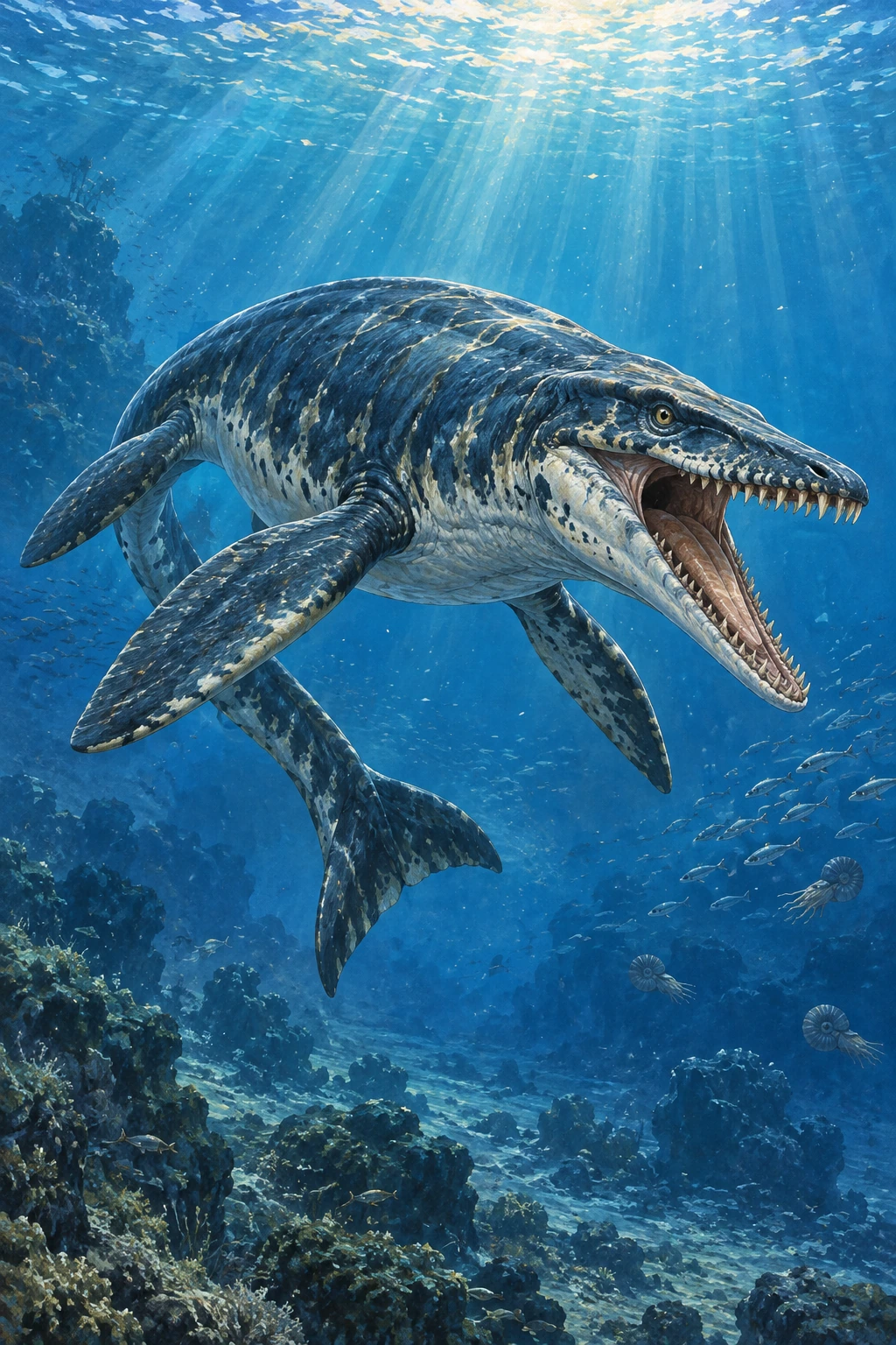 Mosasaurus complete Daylight artwork