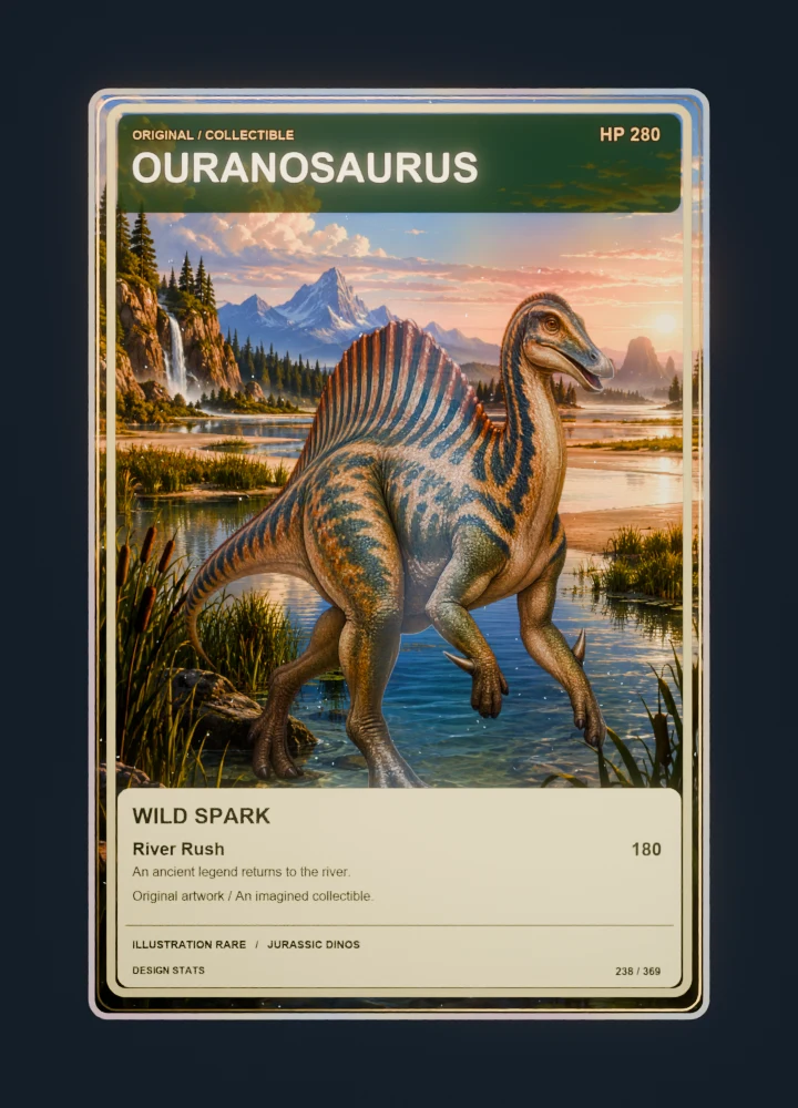 Ouranosaurus Full-art collection card front