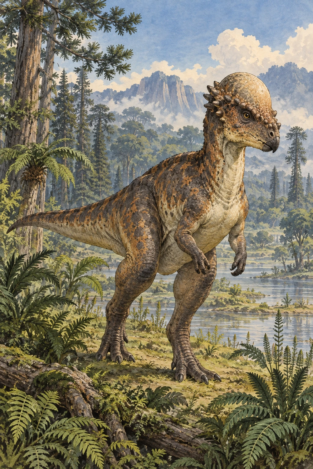 Pachycephalosaurus complete Calm artwork