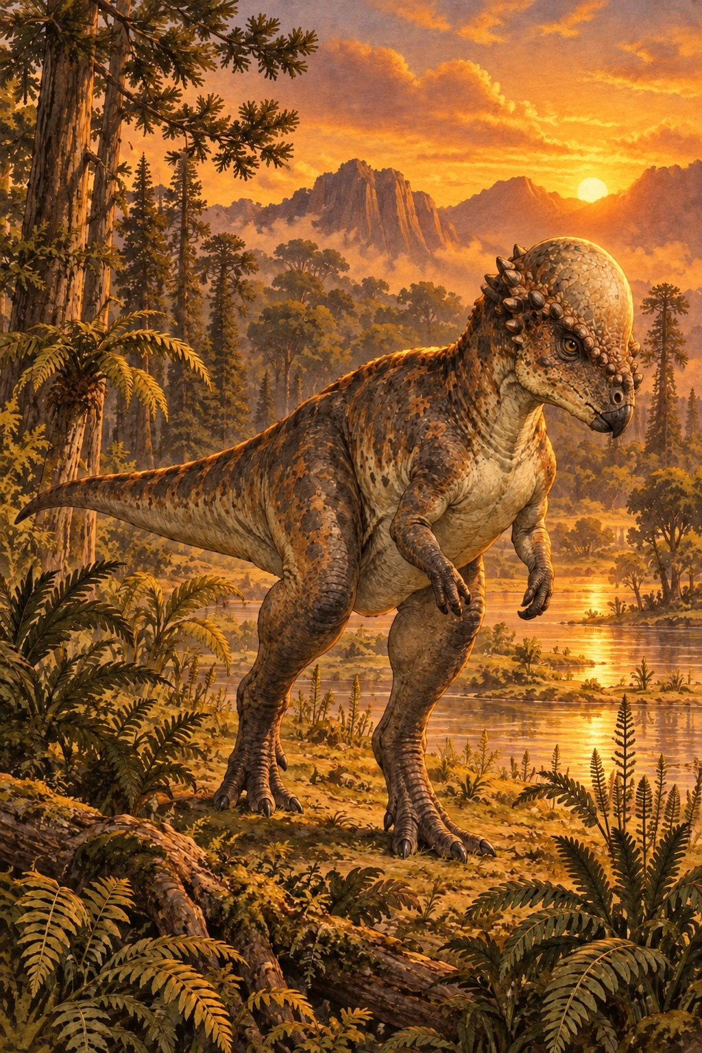 Pachycephalosaurus complete Threat artwork