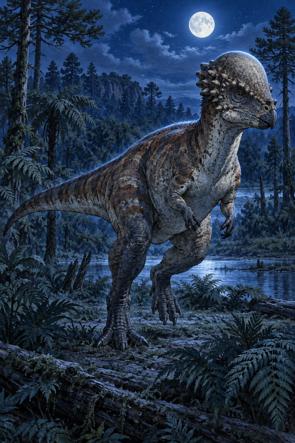 Pachycephalosaurus complete Moonlight artwork
