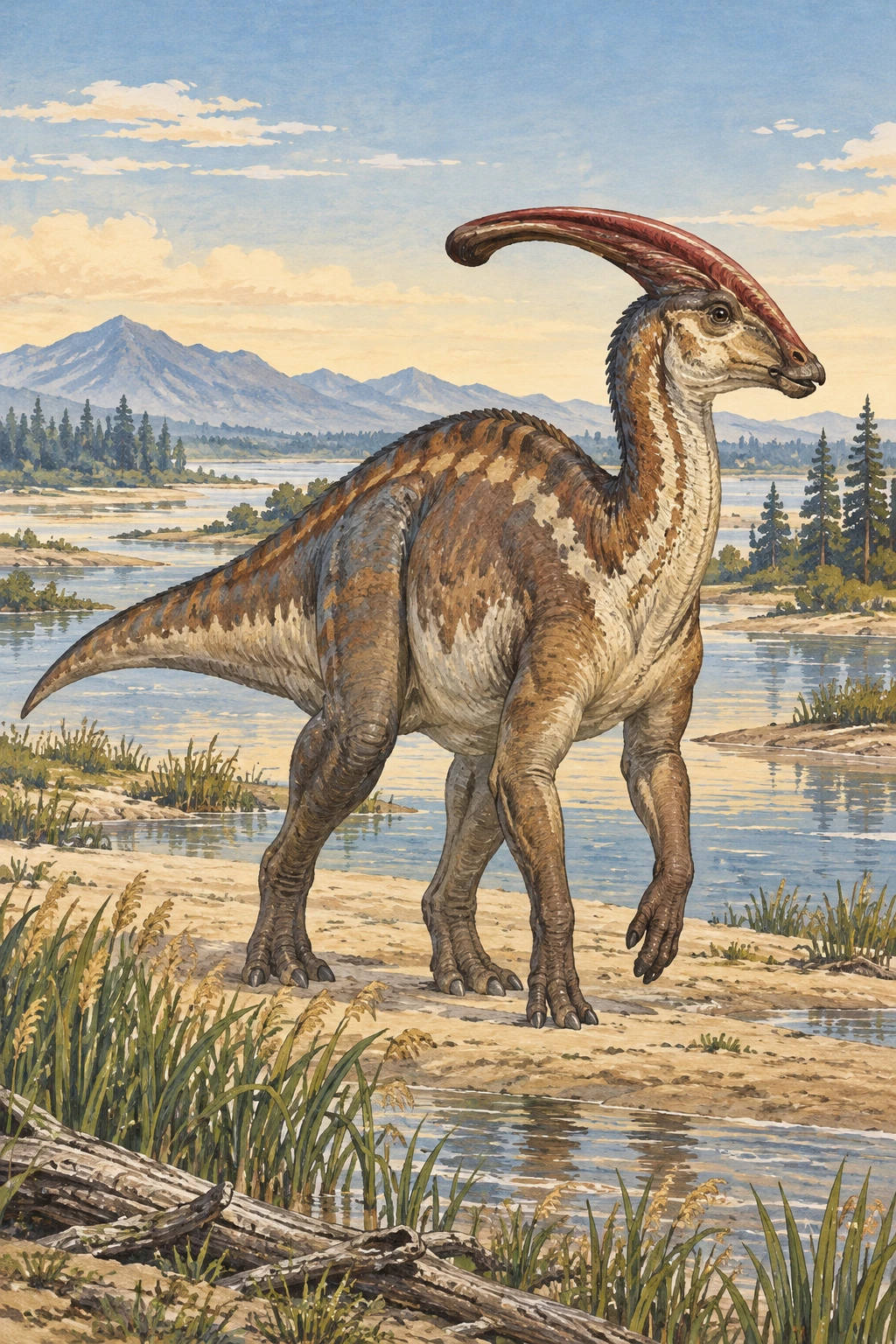 Parasaurolophus complete Daylight artwork