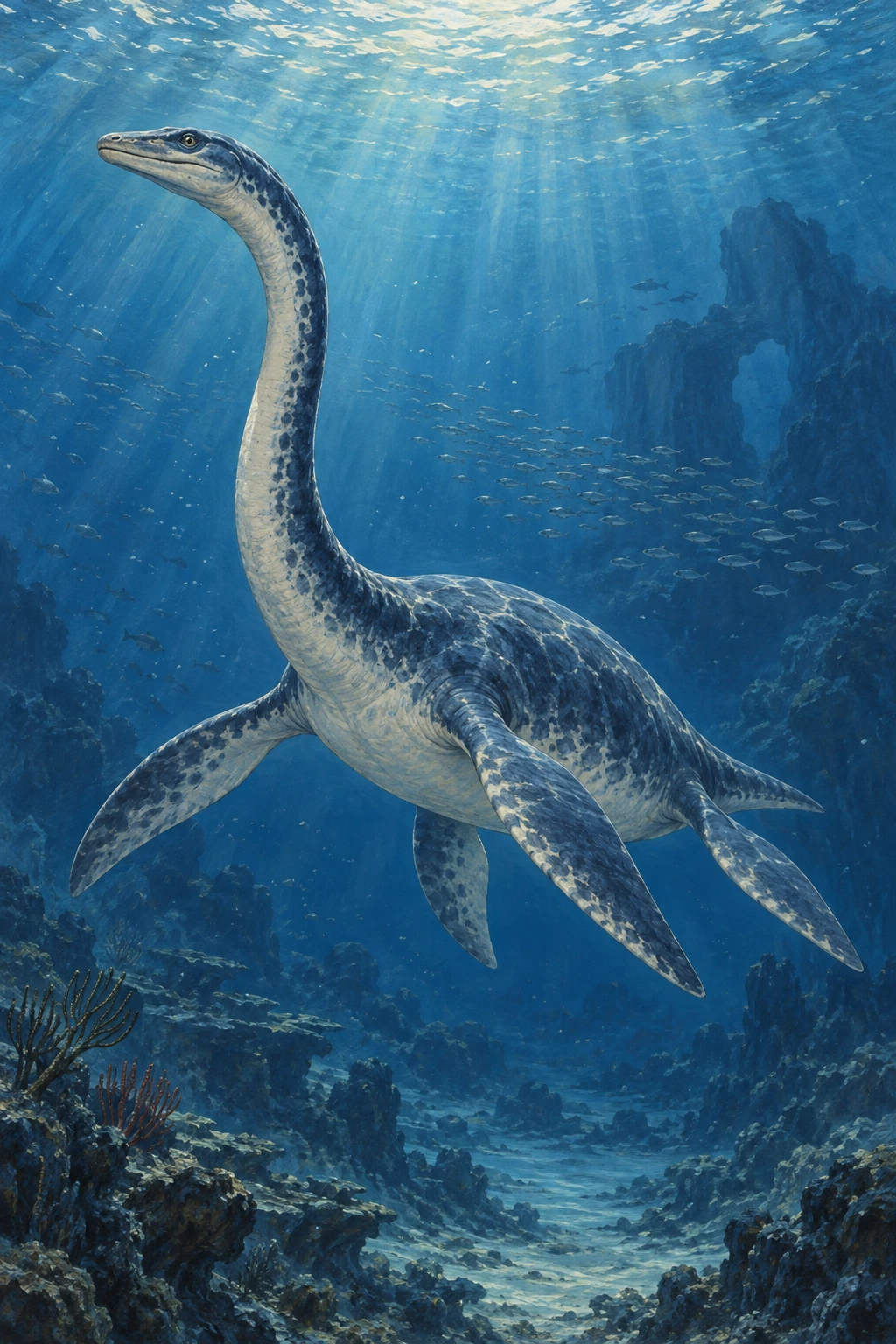 Plesiosaurus complete Calm artwork