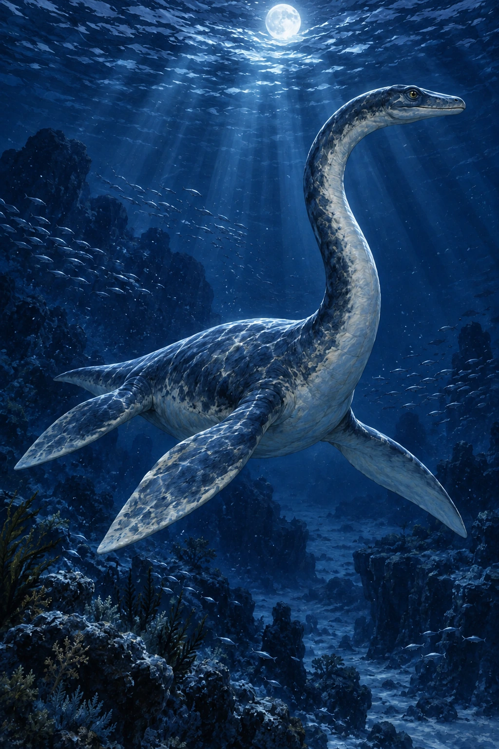 Plesiosaurus complete Moonlight artwork