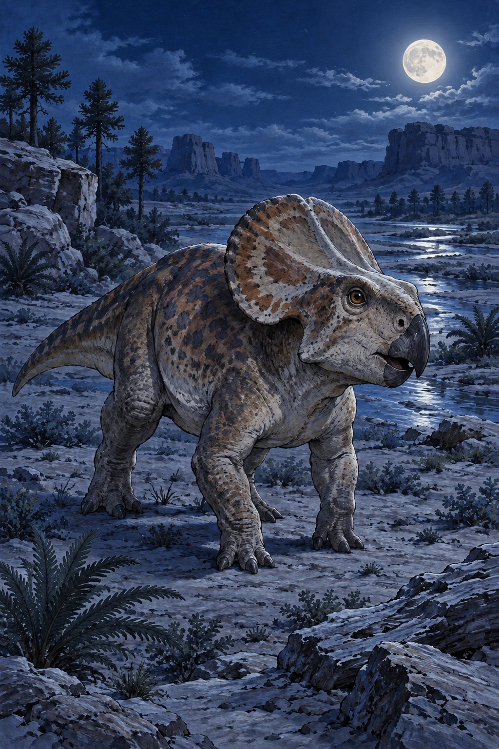 Protoceratops complete Moonlight artwork