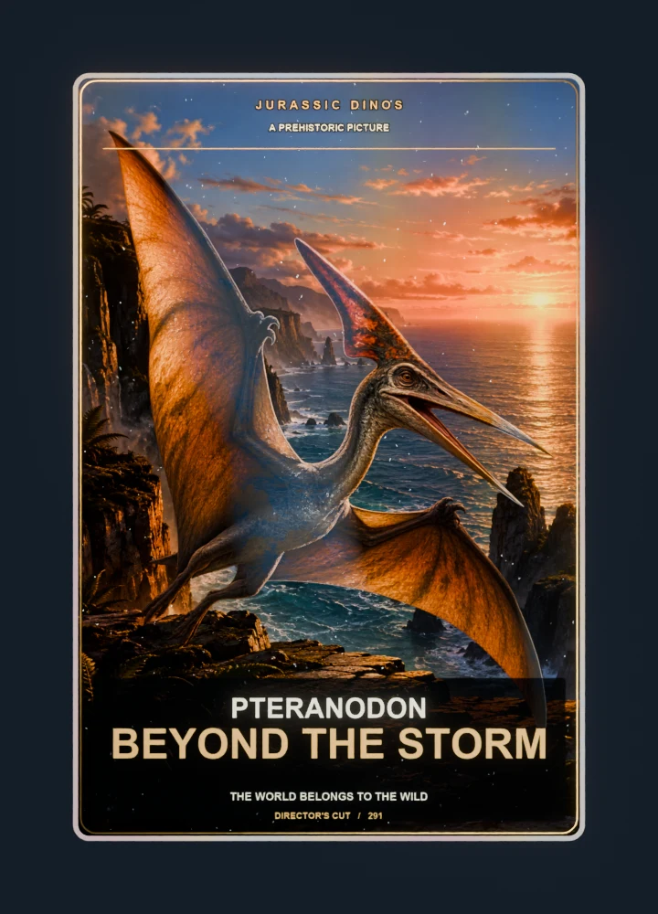 Pteranodon cinema poster collectible card with holographic foil