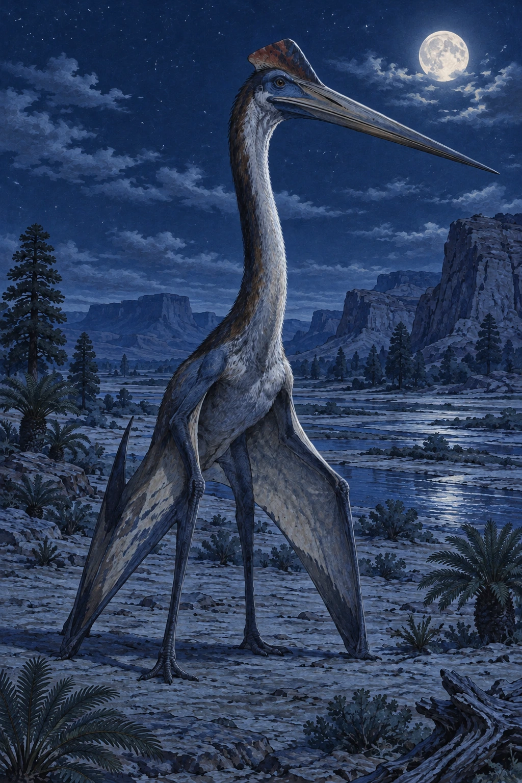 Quetzalcoatlus complete Moonlight artwork