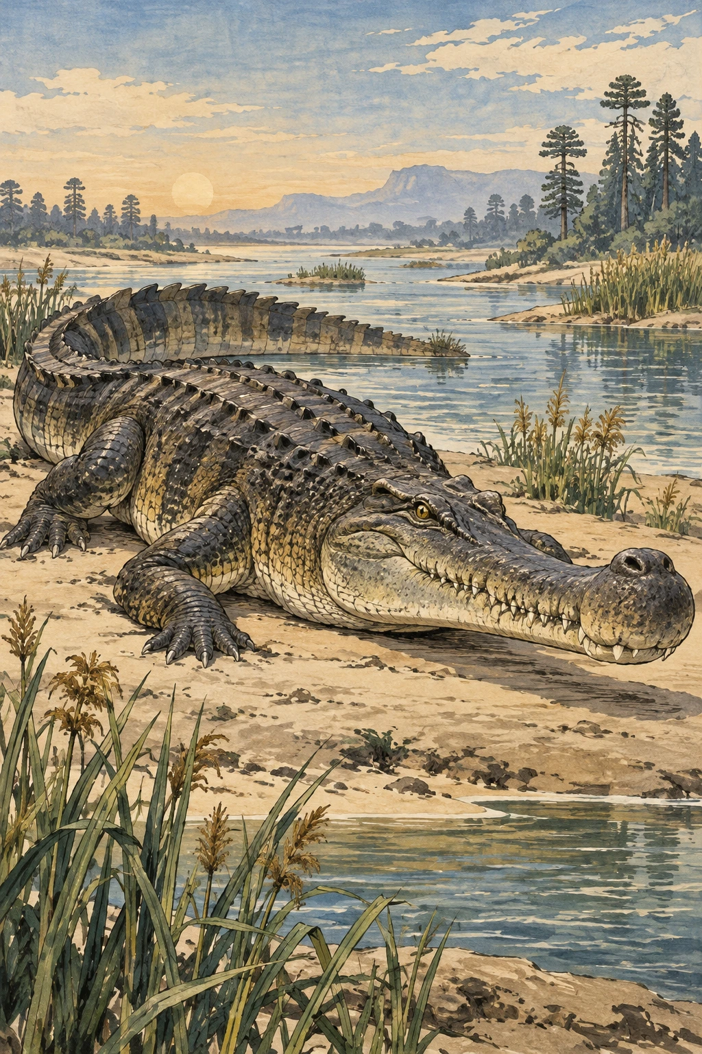 Sarcosuchus complete Calm artwork