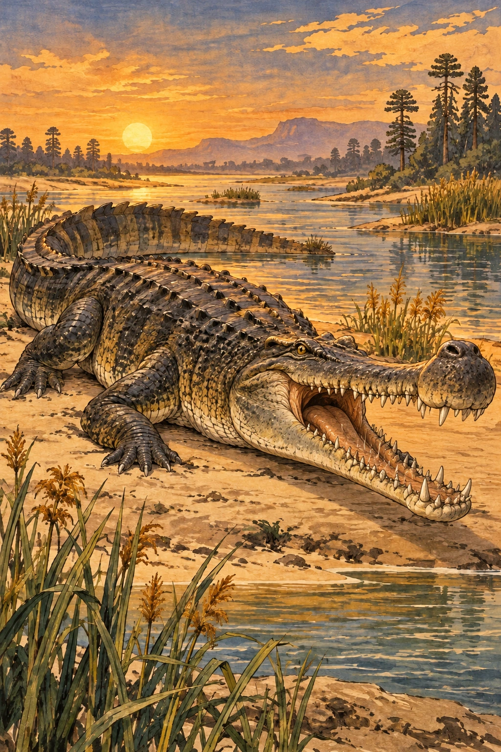 Sarcosuchus complete Threat artwork