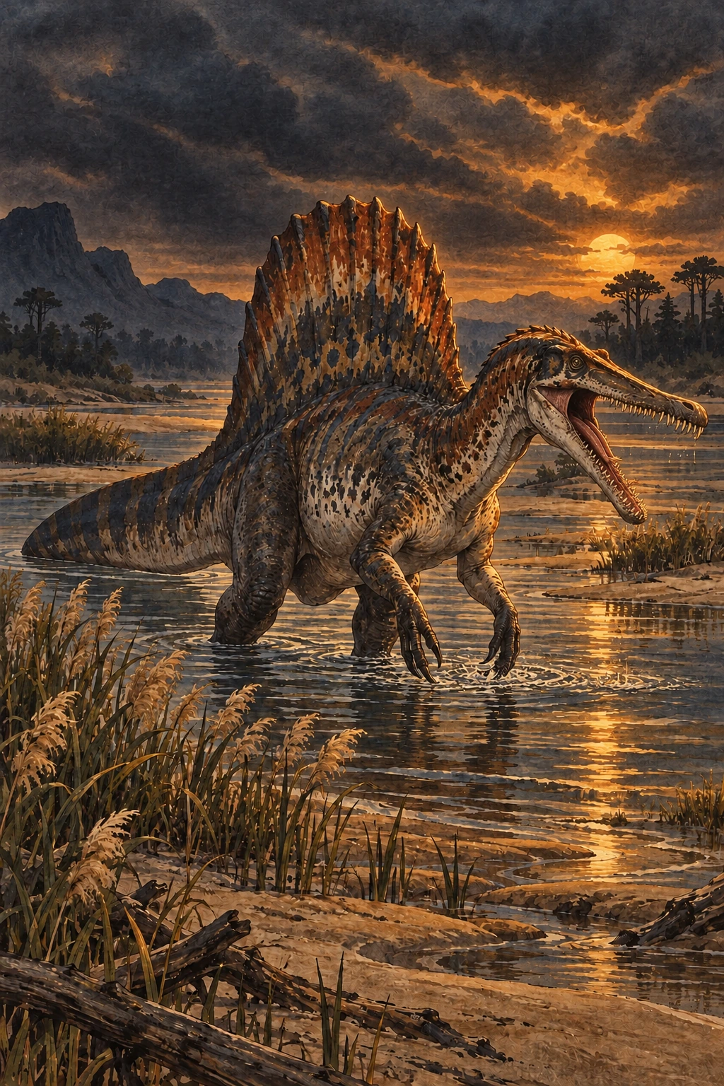 Spinosaurus complete Threat artwork