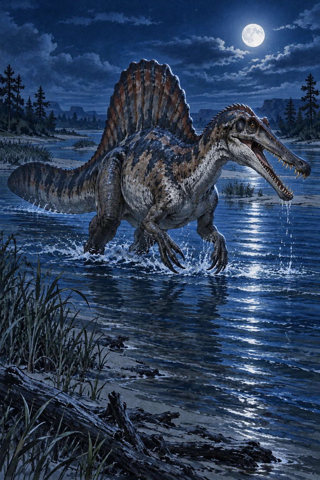Spinosaurus complete Moonlight artwork
