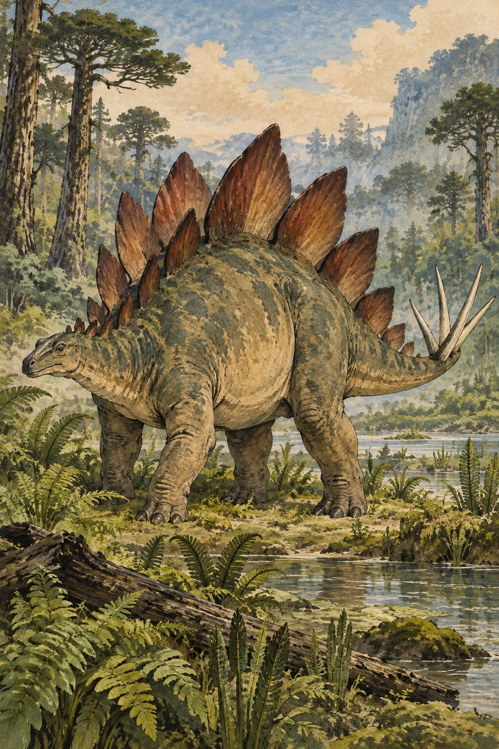 Stegosaurus complete Calm artwork