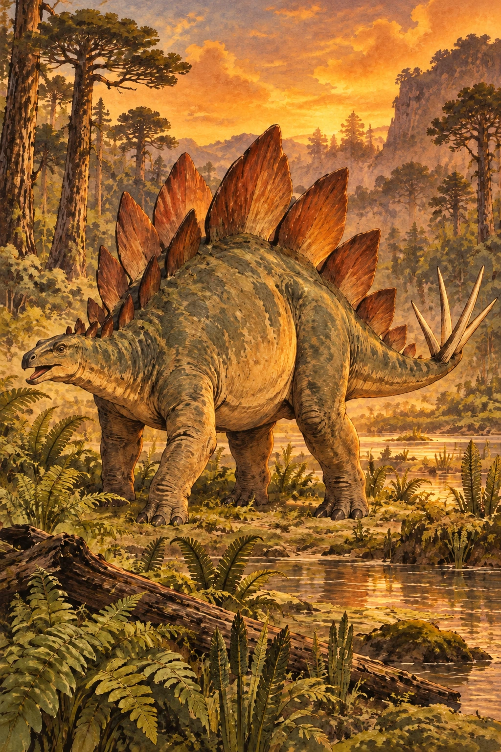 Stegosaurus complete Threat artwork