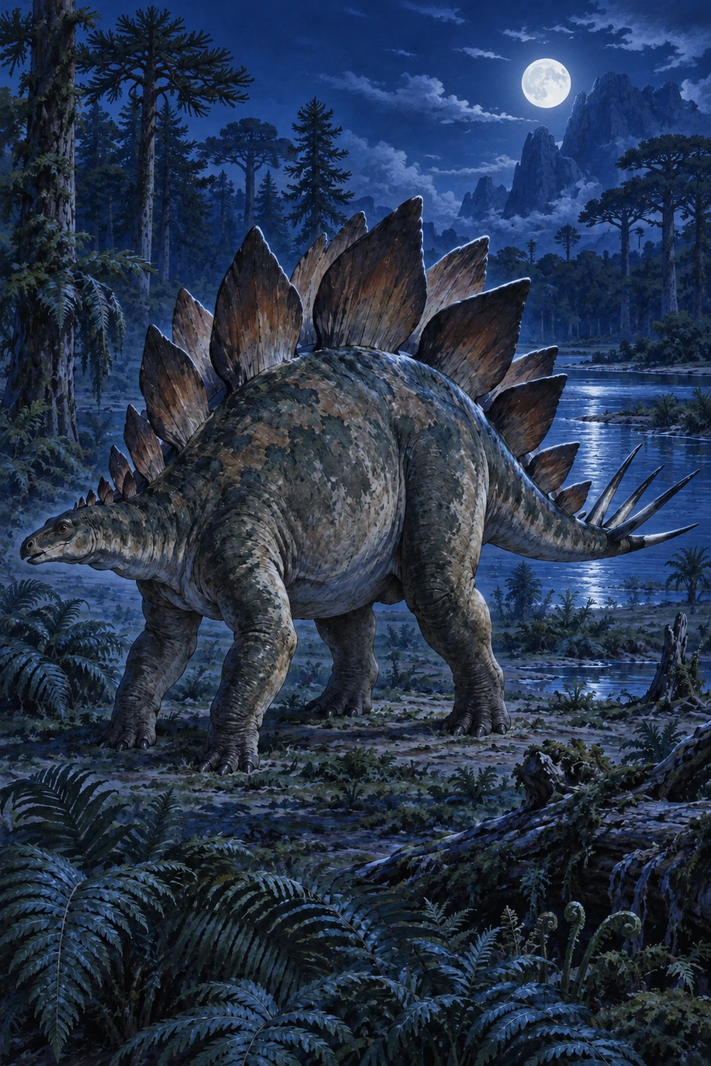 Stegosaurus complete Moonlight artwork