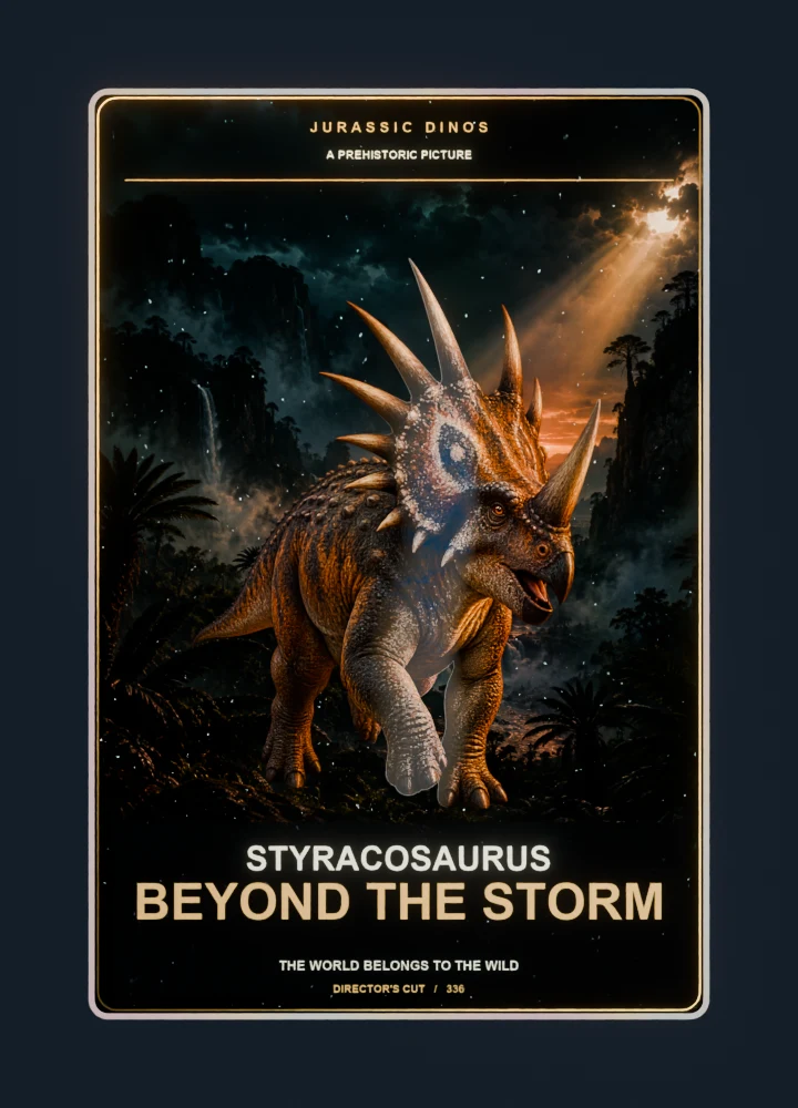 Styracosaurus Cinema poster card front
