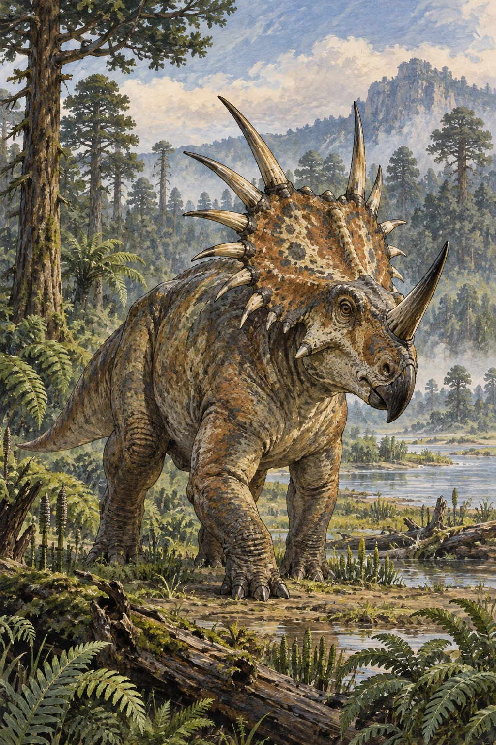 Styracosaurus complete Calm artwork