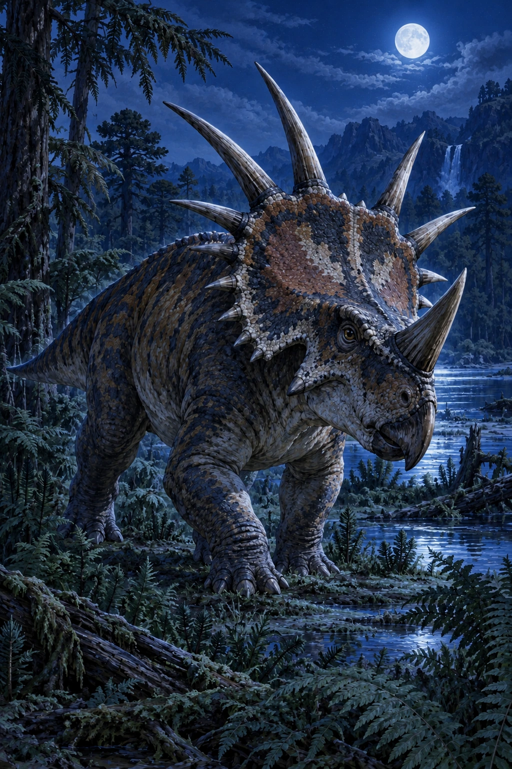 Styracosaurus complete Moonlight artwork