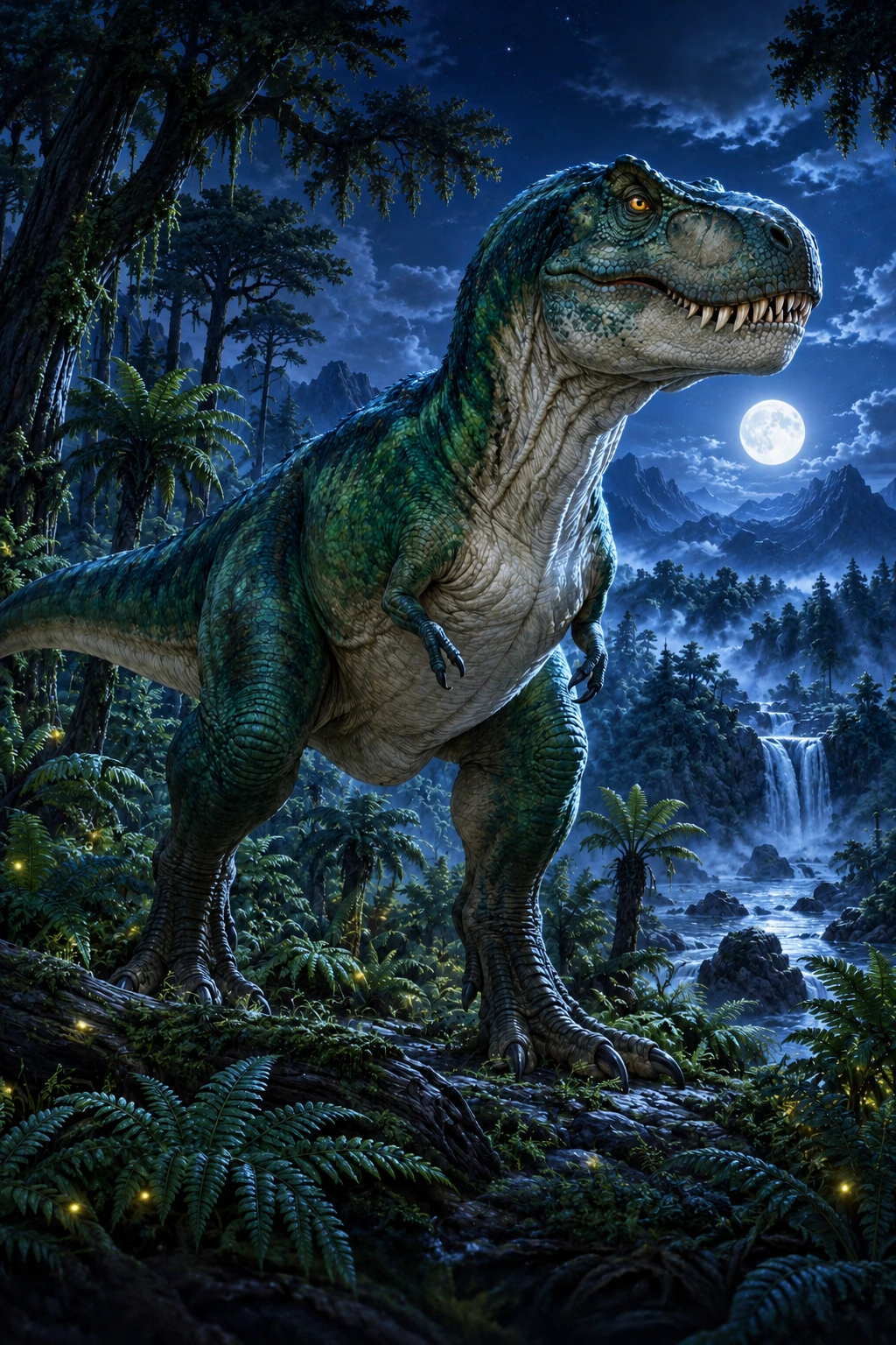 Tyrannosaurus complete Moonlight artwork