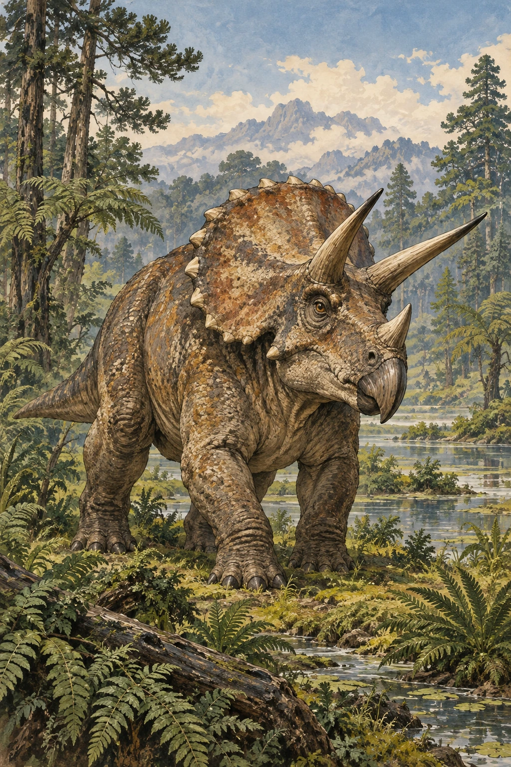 Triceratops complete Calm artwork