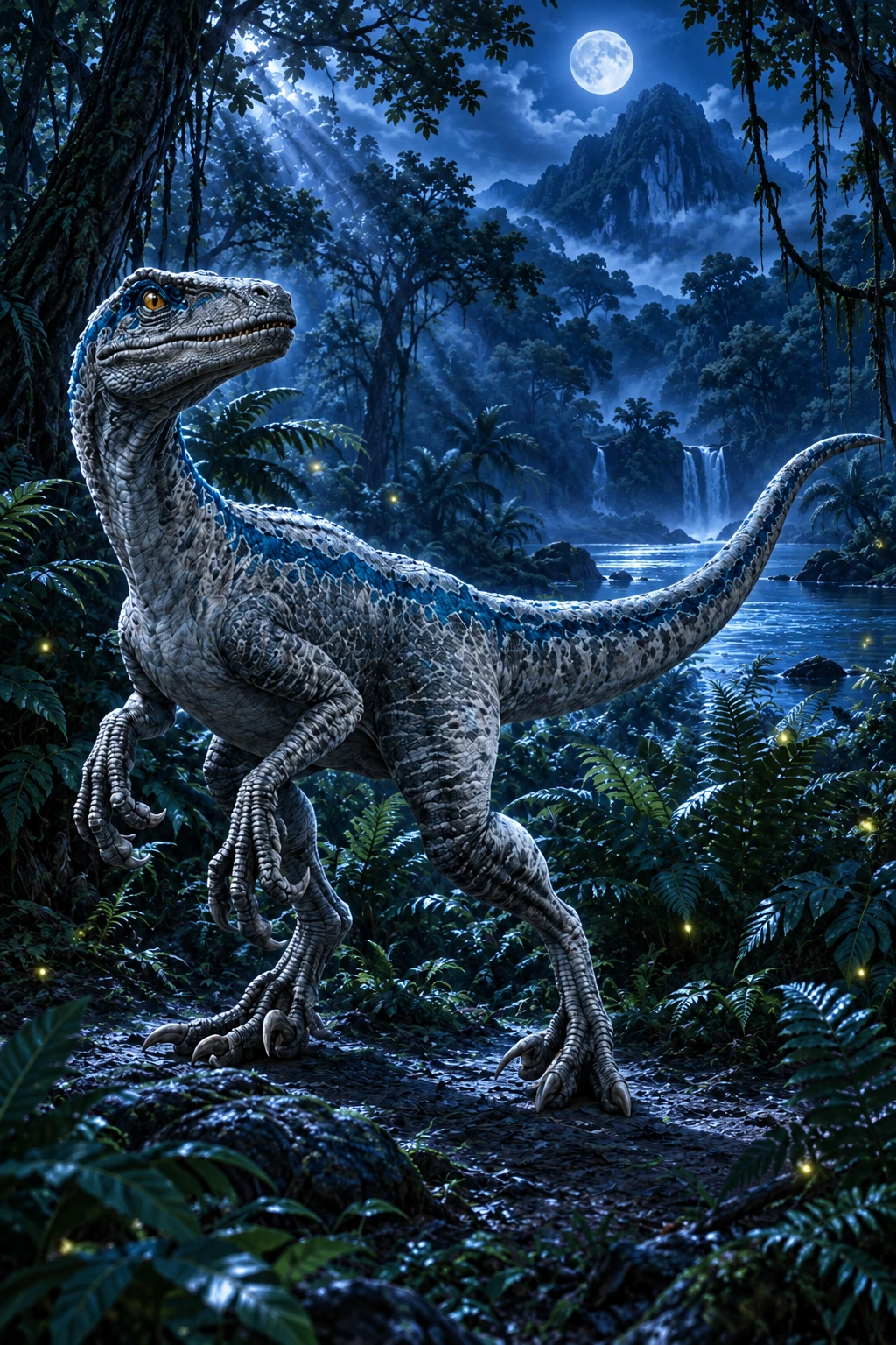 Velociraptor complete Moonlight artwork