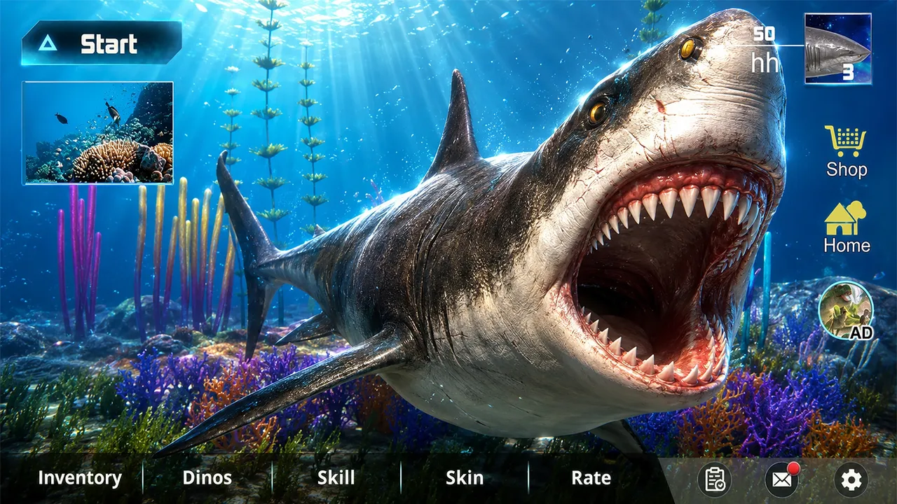 Megalodon Dino Survival Sim official screenshot 8